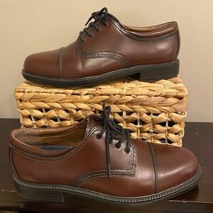 NWT Men's Docker’s Cordovan Cap Toe Oxford Dress Shoes 9M